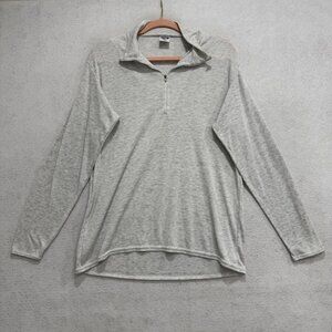 Vintage Patagonia Capilene Shirt Mens Large Gray 1/4 Zip Base Layer 90s